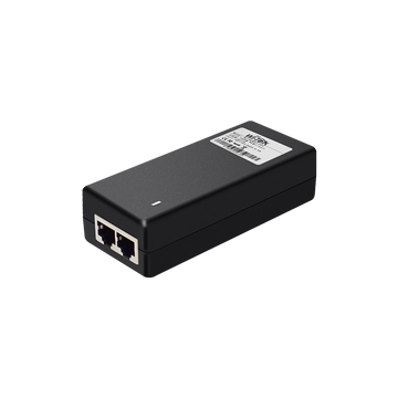 Inyector PoE WI-TEK 2FE 10/100/1000 Mbps 802.3BT 60W, AC 100-240V - WI-POE55-48V-60W